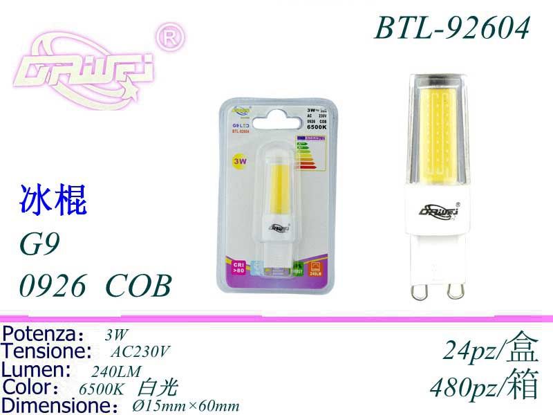Lampadina LED — BTL-92604, 3 W, G9