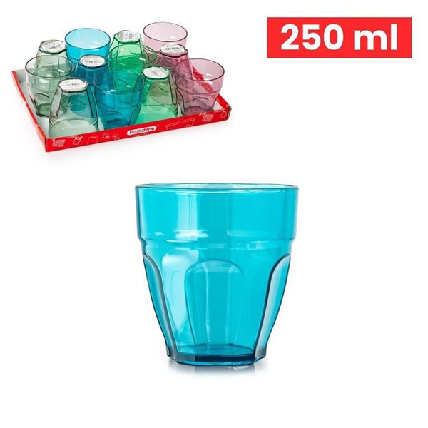 1B016DQ BICCHIERI TACTO 250ML PLASTICA 8X8X8.5CM