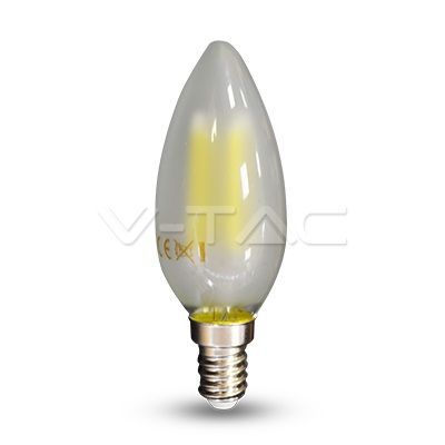 Lampadina LED E14 a candela a filamento 4 W 4000 K