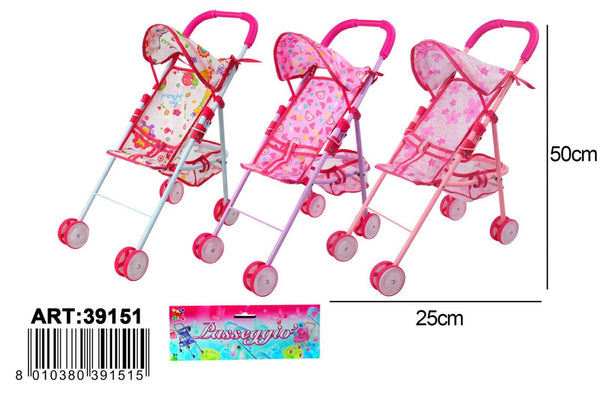 Accessorio per bambole – PASSEGGINO IN METALLO X BAMBOLE AP39151