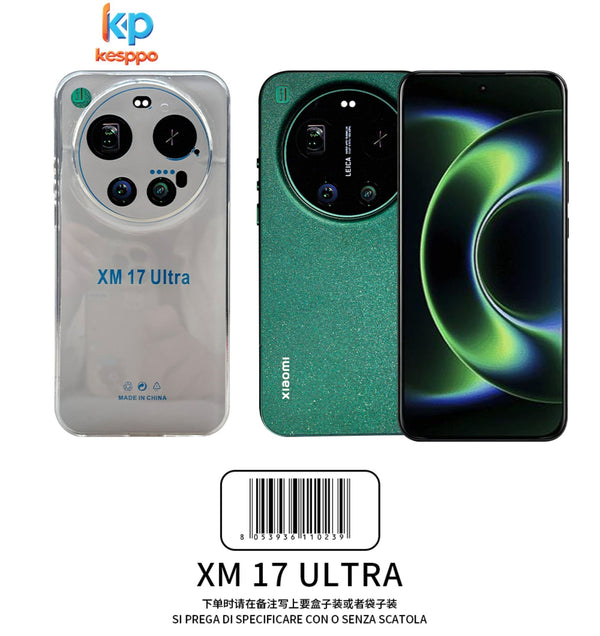 Custodia per Xiaomi 17 Ultra – trasparente, in silicone