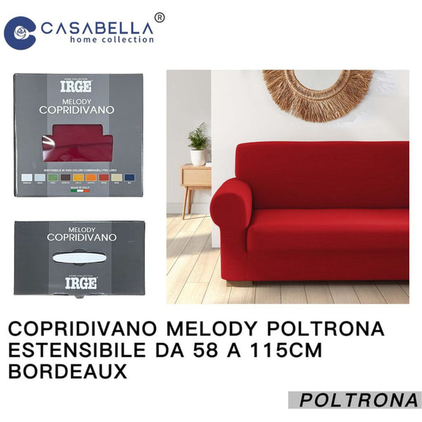 Copridivano Melody Poltrona Bordeuax