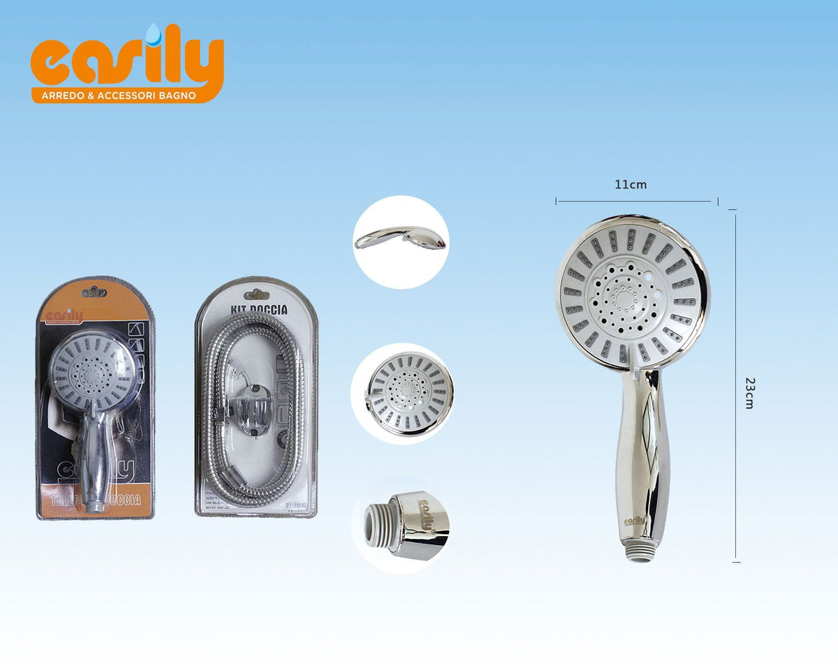 Kit doccetta con ugelli radiali e manico sagomato