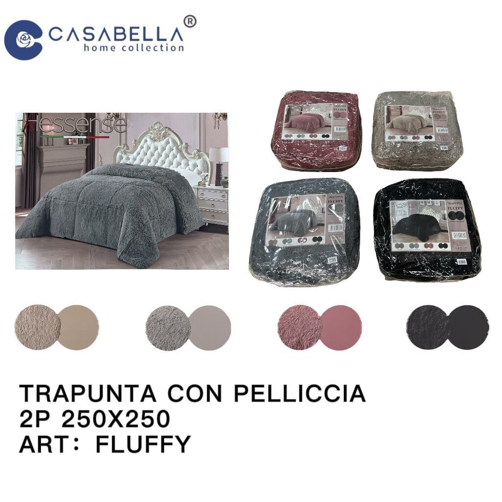 Trapunta con Pelliccia 2P 250X250