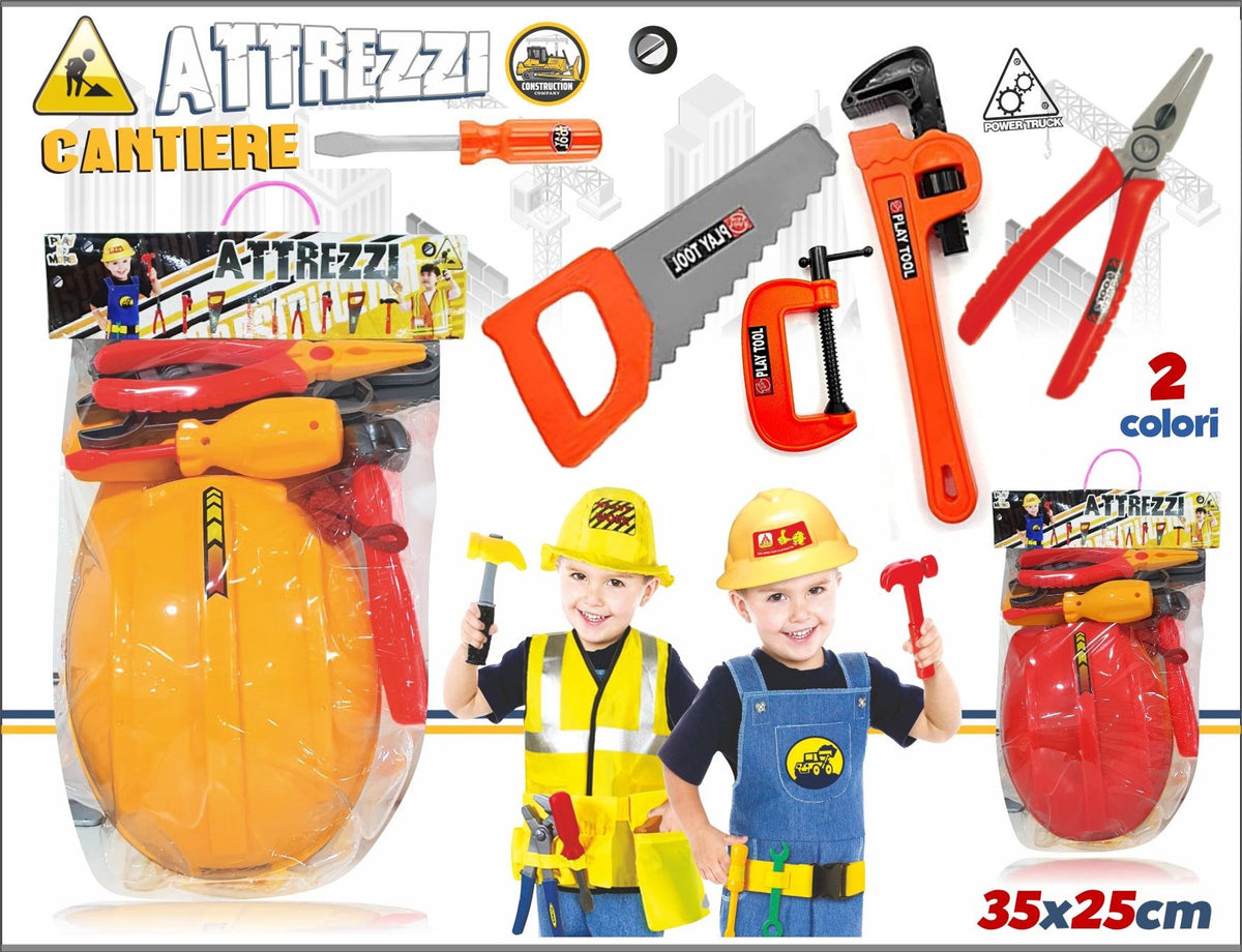 Set mestiere giocattolo – ATTREZZI CANTIERE INT06864