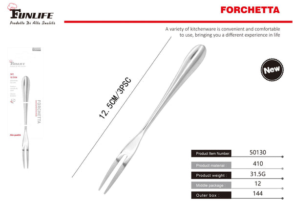 Forchetta 1012, n. 5, confezione da 3 pezzi