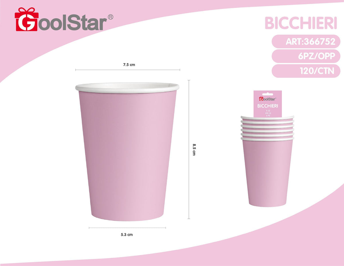 Bicchieri in carta per feste, 9 oz