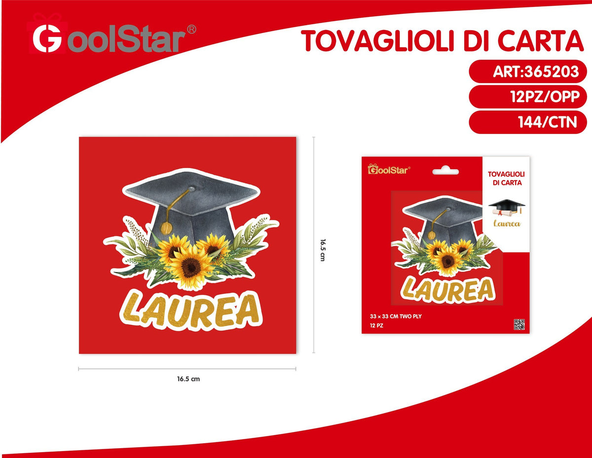 Tovaglioli di carta laurea