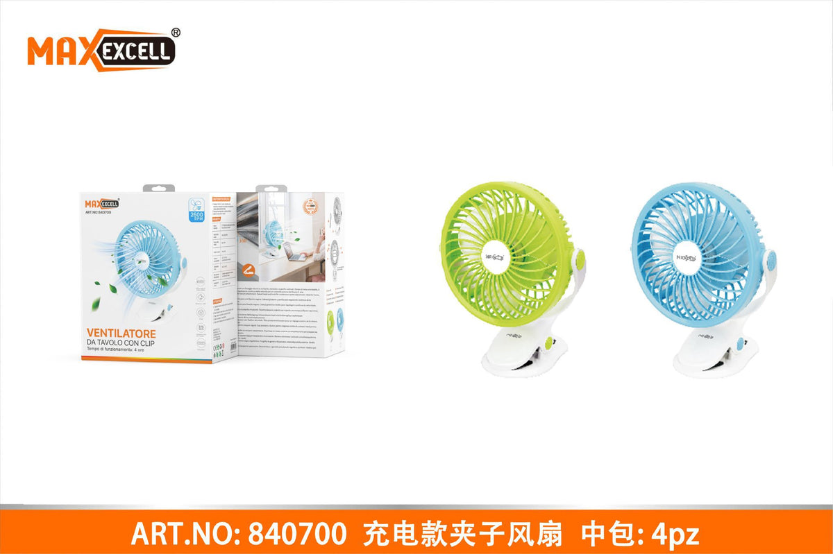 Ventilatore da Tavolo con Clip
