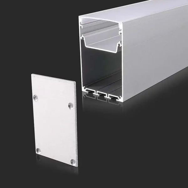 Profilo a superficie con diffusore per strisce LED 2 m