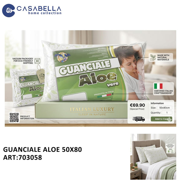 Guanciale Aloe 50X80
