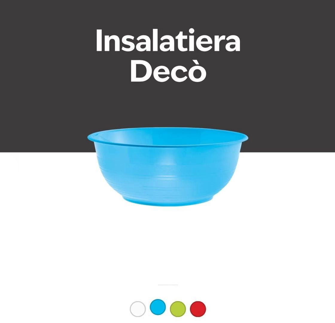 VECA INSALATIERA PLASTICA ASS.22CM