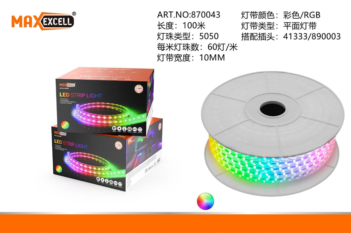Bobina LED 100M/5050/60D/10MM/MULTI-COLORE