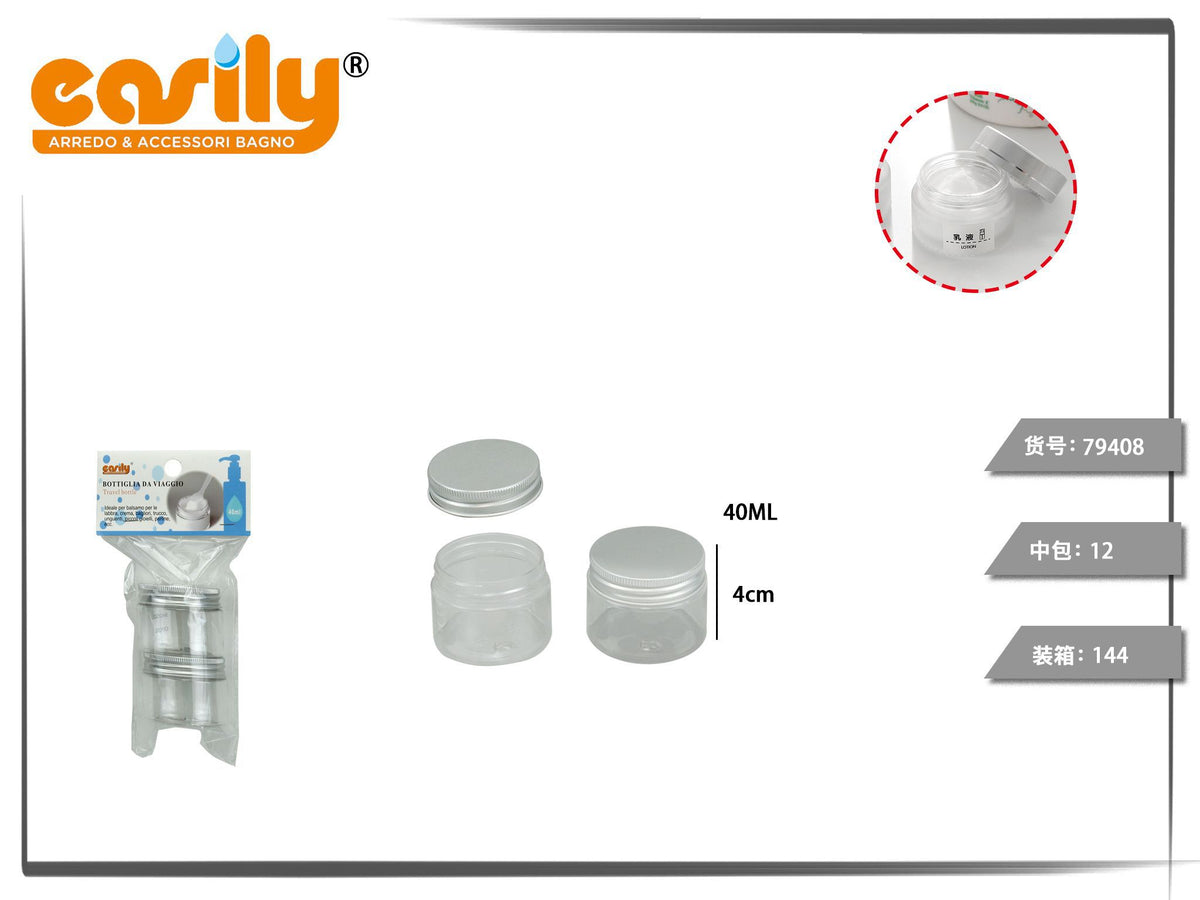 Set di 2 vasetti da viaggio da 40 ml