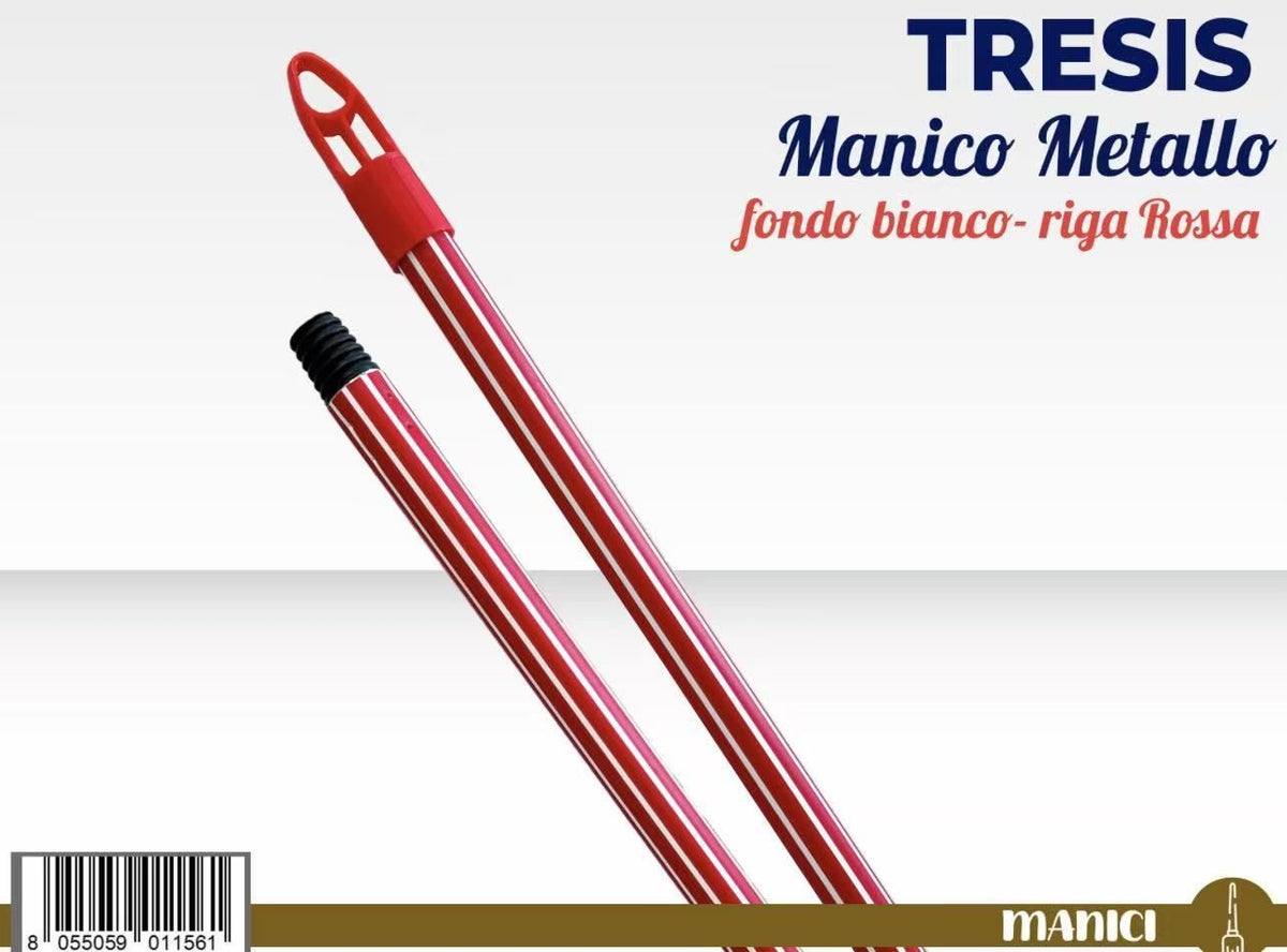 MANICO METALLO 130 CAP GIR BIANCO/ROSSO