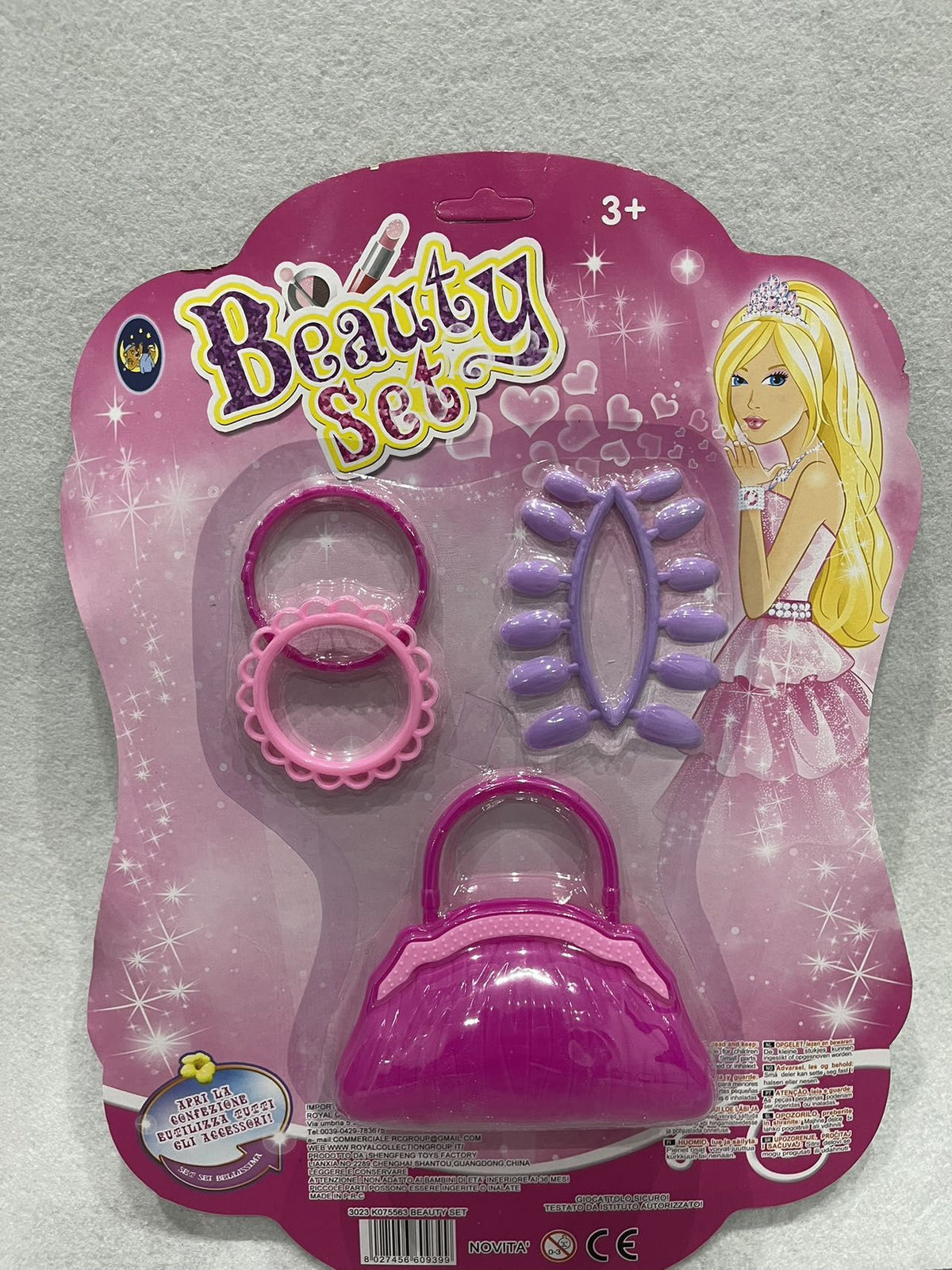 Set gioco principessa con borsetta e accessori