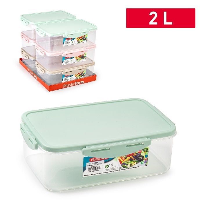 CONTENITORE CLICK RETTANGOLARE 2L 24X16X7.5CM SURT VRM