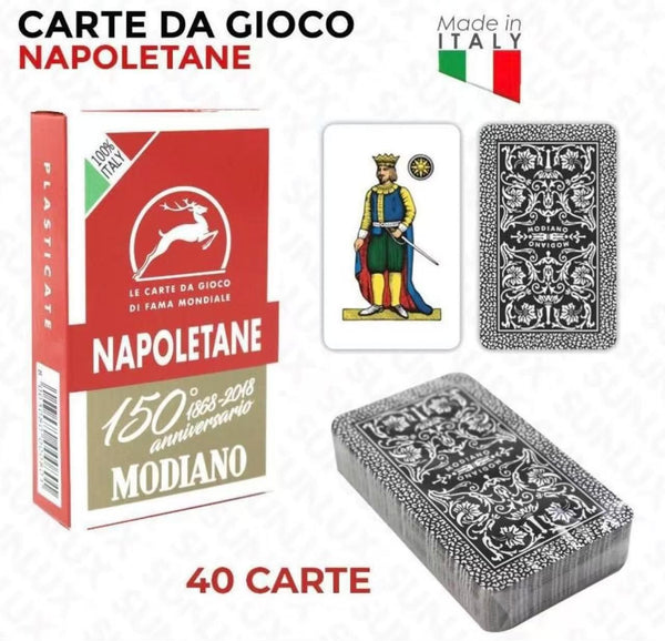 Carte da gioco napoletane Modiano, 40 carte