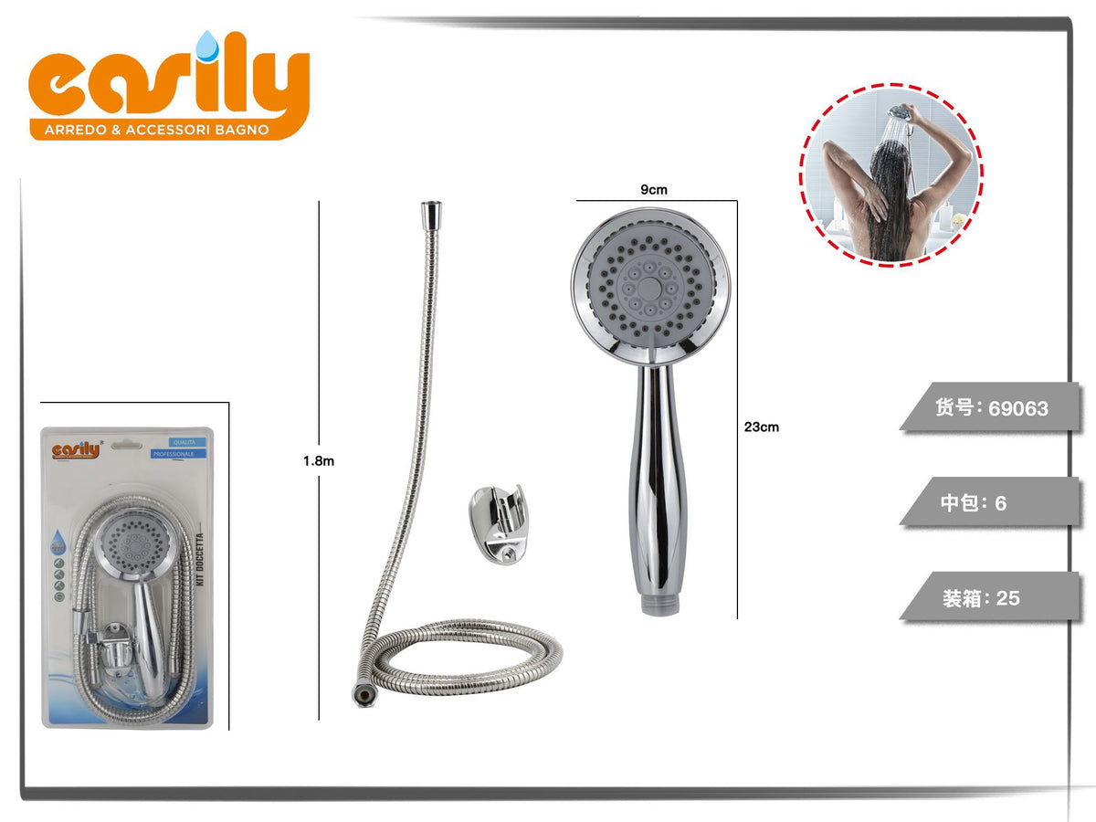 Kit doccetta con bordo largo e manico sagomato