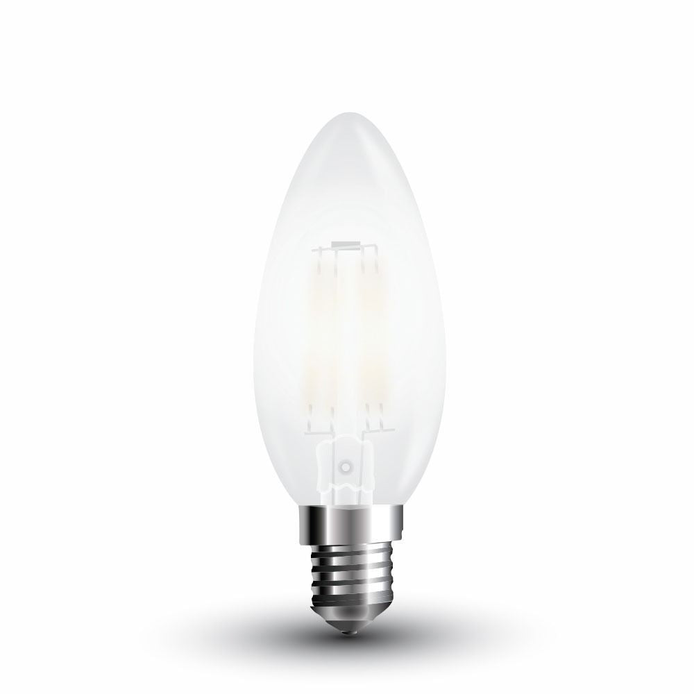 Lampadina LED E14 a candela a filamento 4 W 6400 K