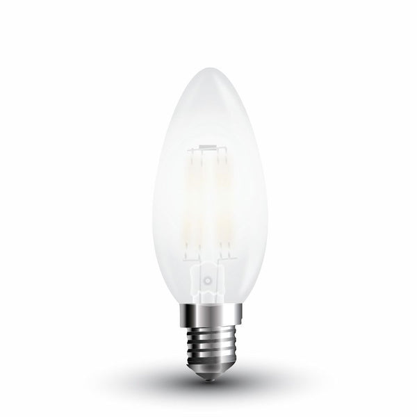 Lampadina LED E14 a candela a filamento 4 W 6400 K