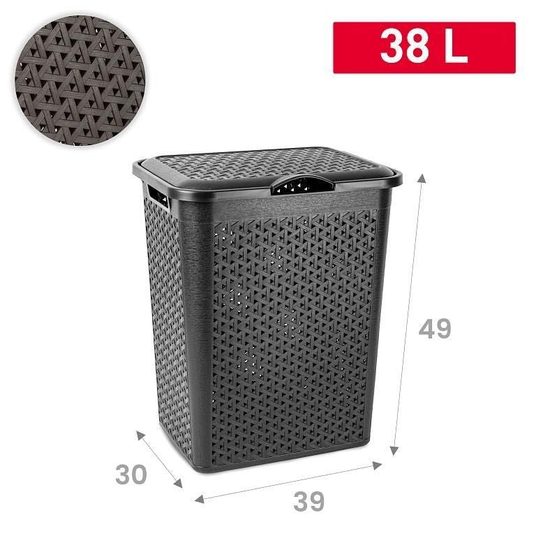 PORTABIANCHERIA NATURE 38L NERO
