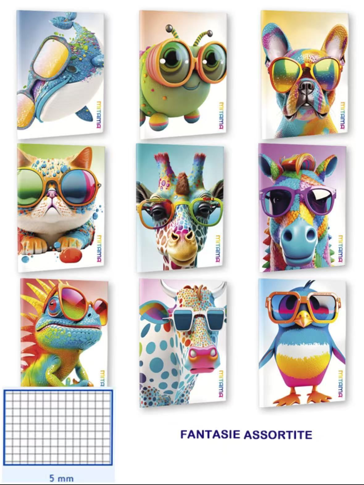 Quaderno o blocco – QUAD A4 MITAMA COLOUR TOUCH ANIMALS 627325M