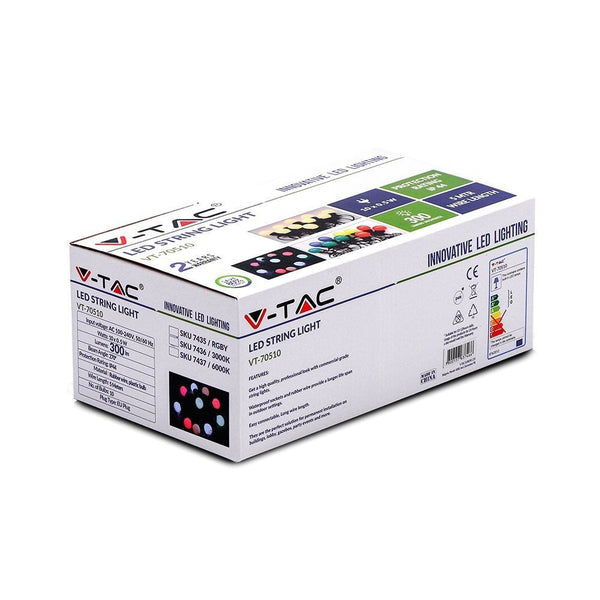 Catena luminosa LED V-TAC multicolore 5 m con 10 luci
