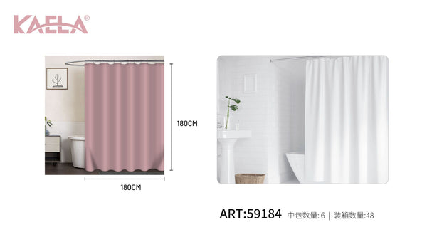 Tenda doccia, rosa in EVA, 180 x 180