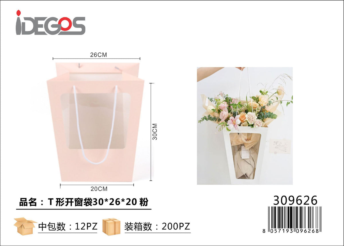 Shopper regalo in carta con finestra