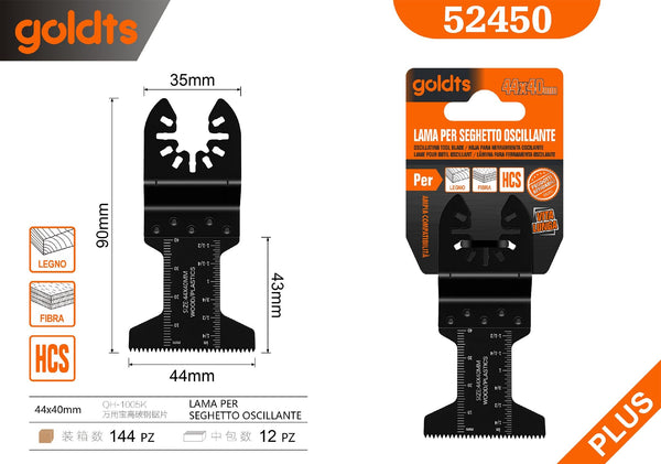 Lama per sega multiuso QH-1005K, 90 × 44 × 40 mm