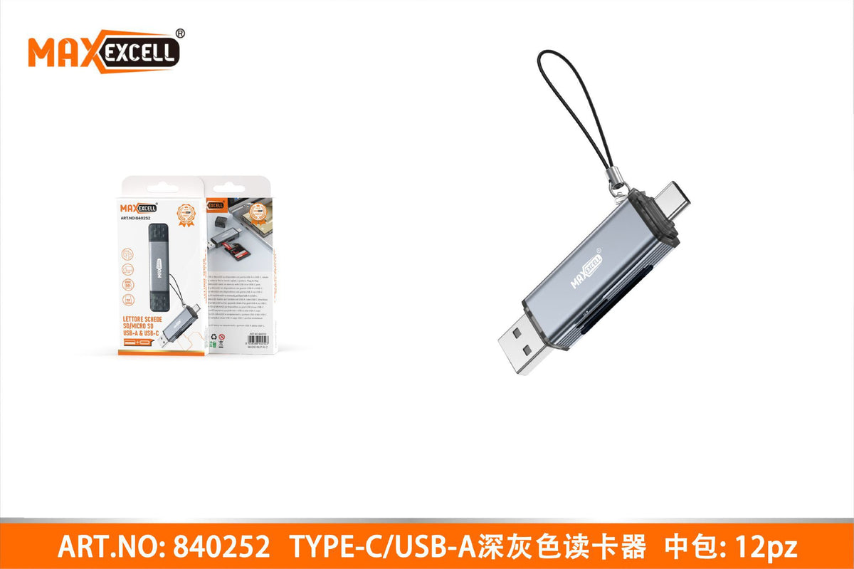 Lettore Schede SD/MICRO SD USB-A e USB-C