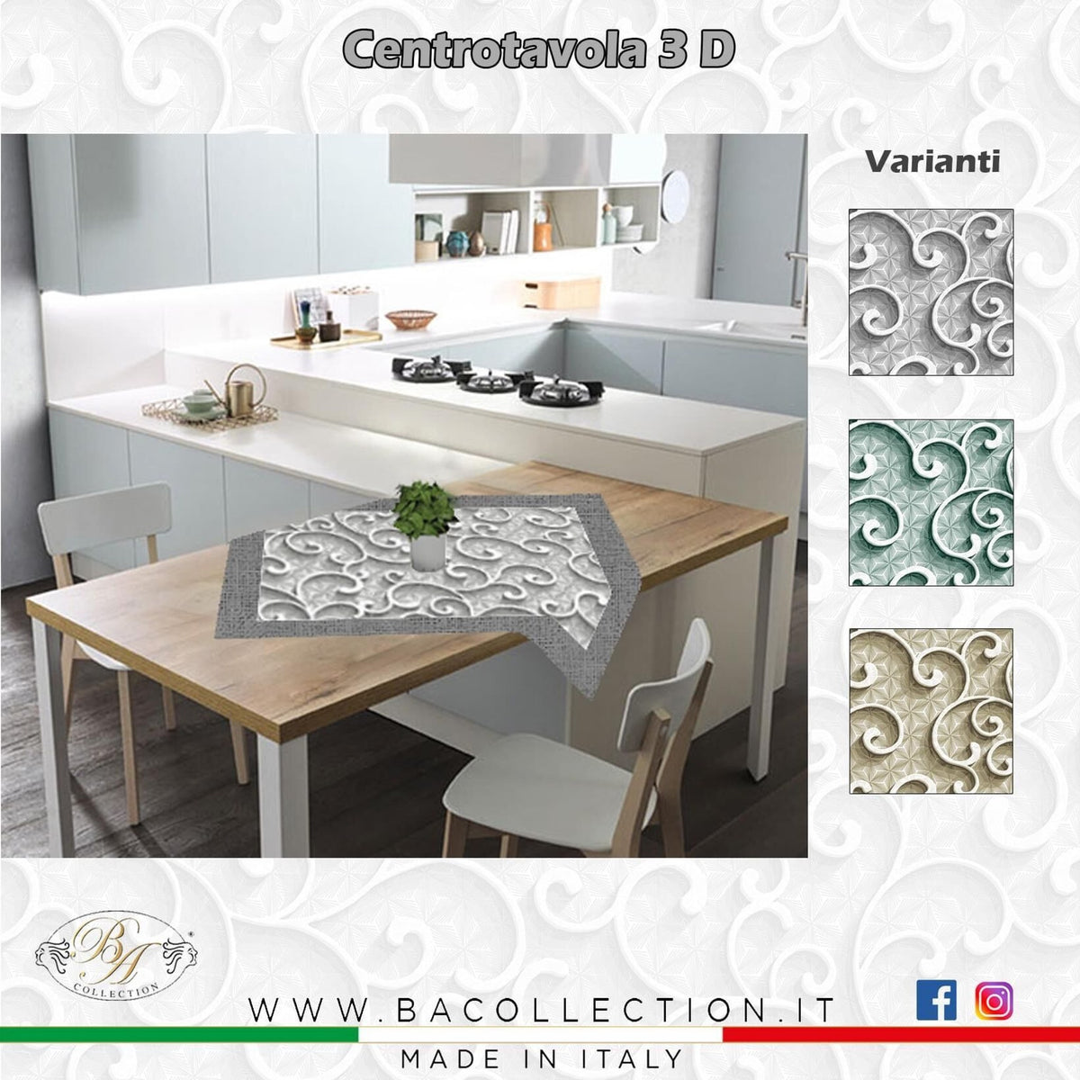 Centrotavola 90X90 3D