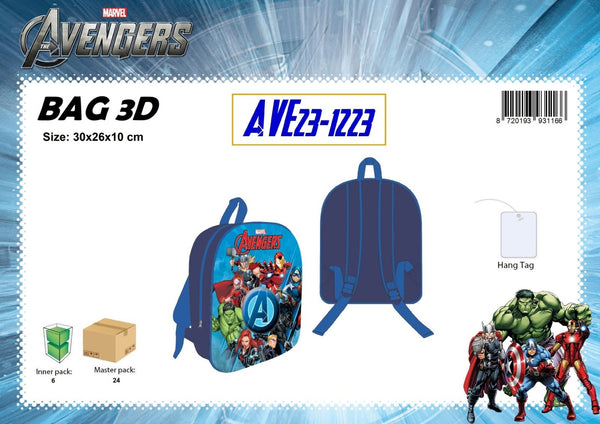 Prodotto per il trucco – AVENGERS BAG 3D 30X26X10 AVE231223