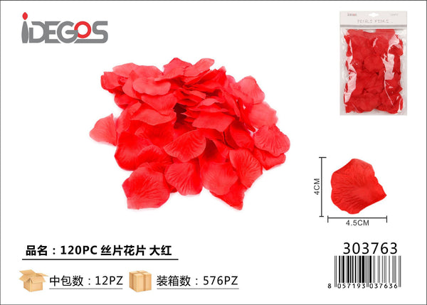 Petali decorativi in tessuto, 120 pezzi, 4 × 4,5 cm