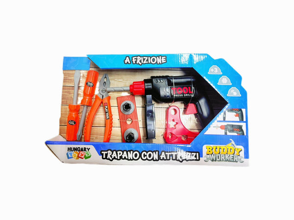 Set mestiere giocattolo – TRAPANO A FRIZIONE C ACC HT077