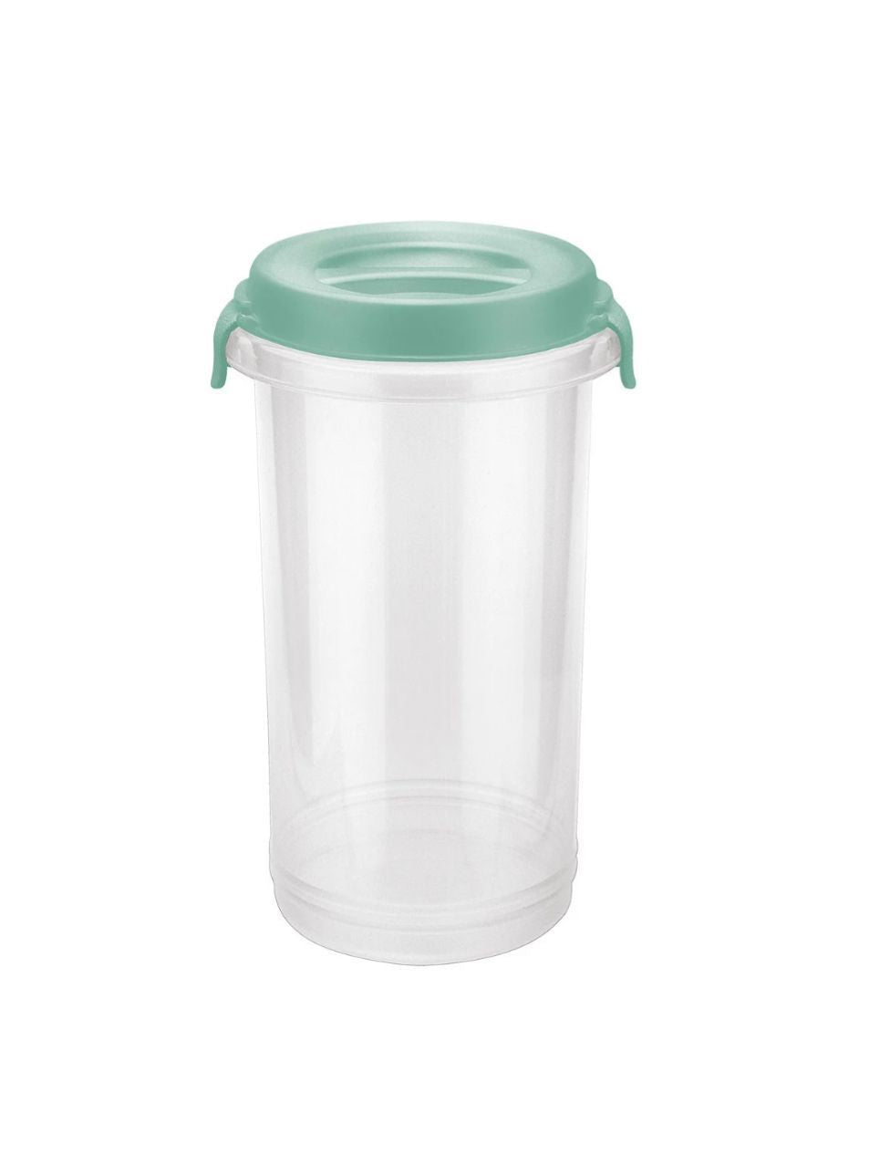 TONTARELLI BARATTOLO PLASTICA 1.9L 13XH22.5CM C/COPERCHIO CLIP SALVIA