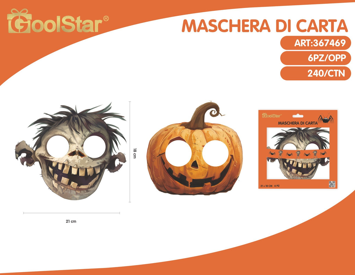 Maschera Di Carta Halloween