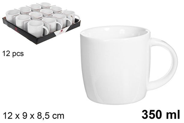 CM TAZZA IN CERAMICA BIANCA 350ML