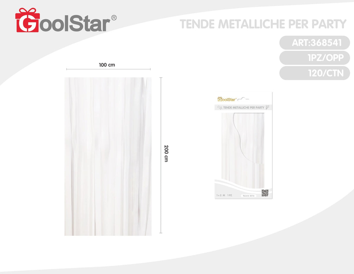 Tenda decorativa a frange pastello