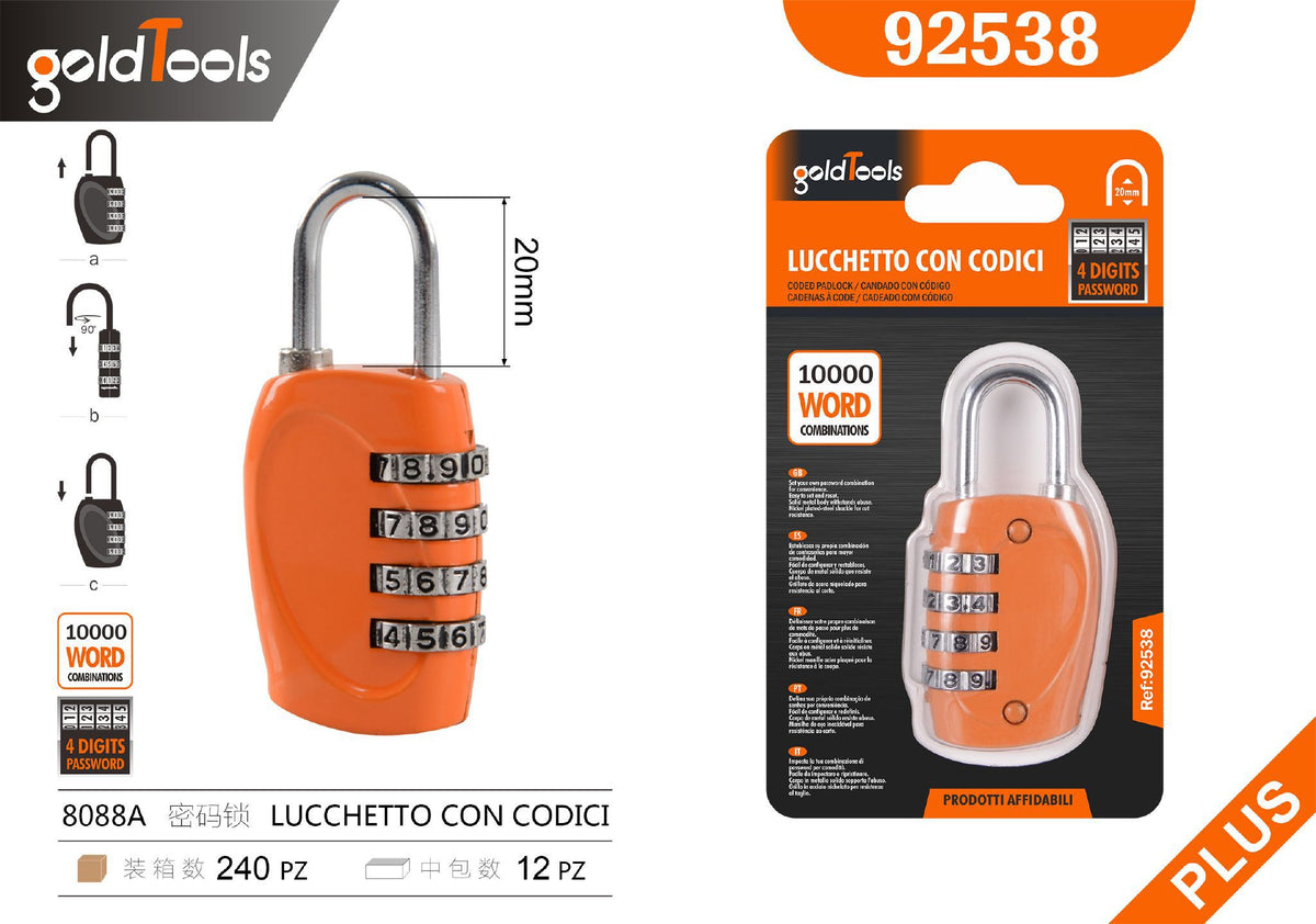 Lucchetto a combinazione 8012
