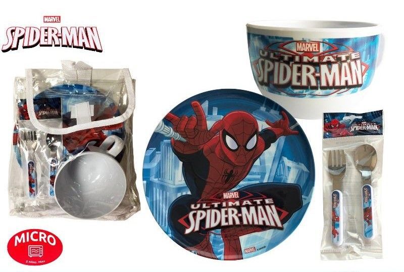 Piatto o stoviglie – COLAZIONE 3PZ SPIDERMAN