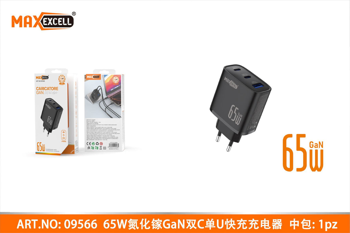 Caricatore per Cellulare da Muro Gan 65W