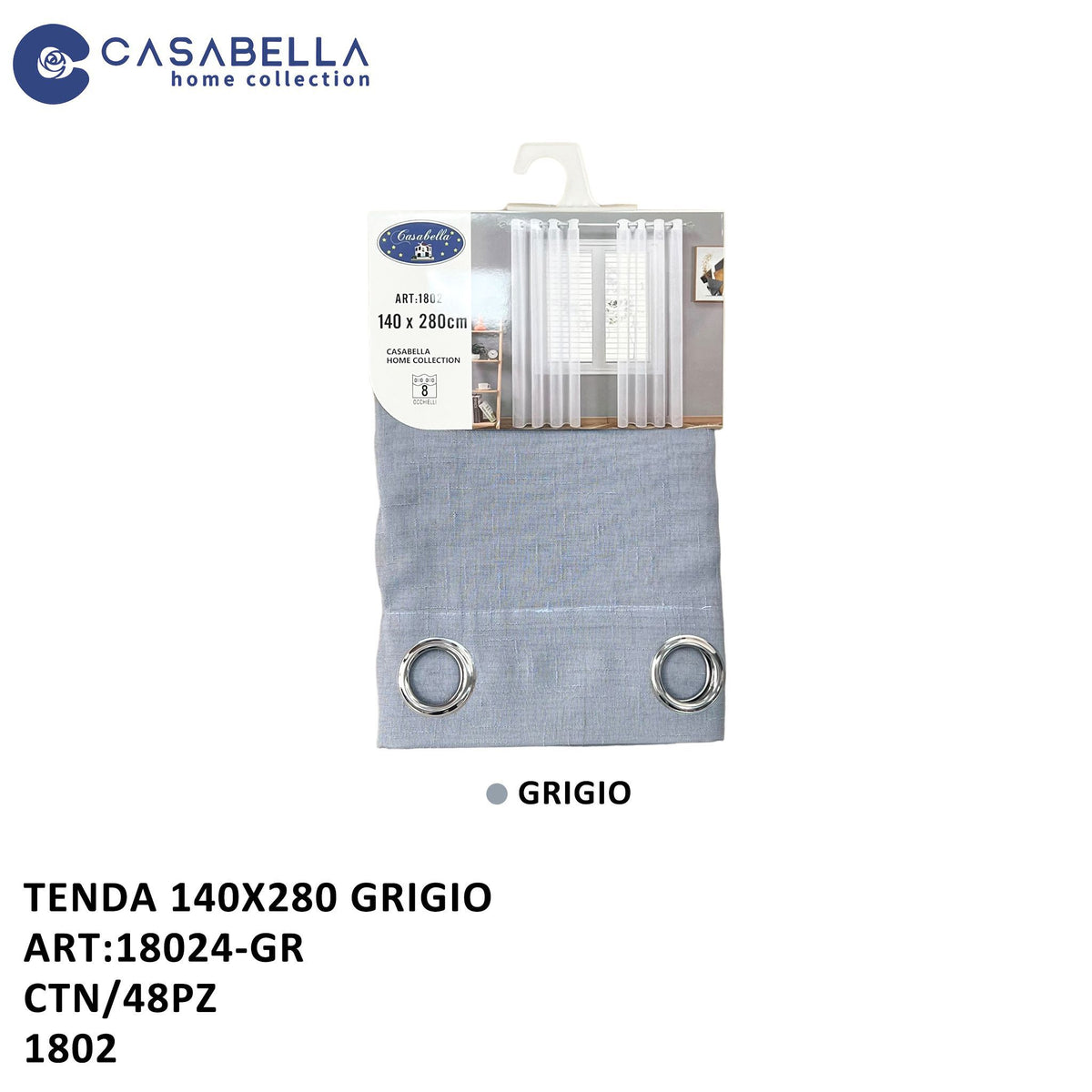 Tenda 140X280 Grigio