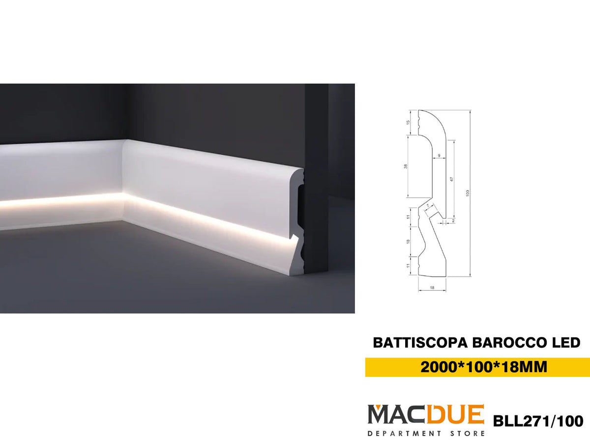 BATTISCOPA BAROCCO LED BLL271-100