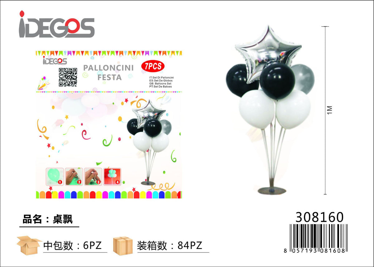 Set da tavolo di palloncini, 7 pezzi