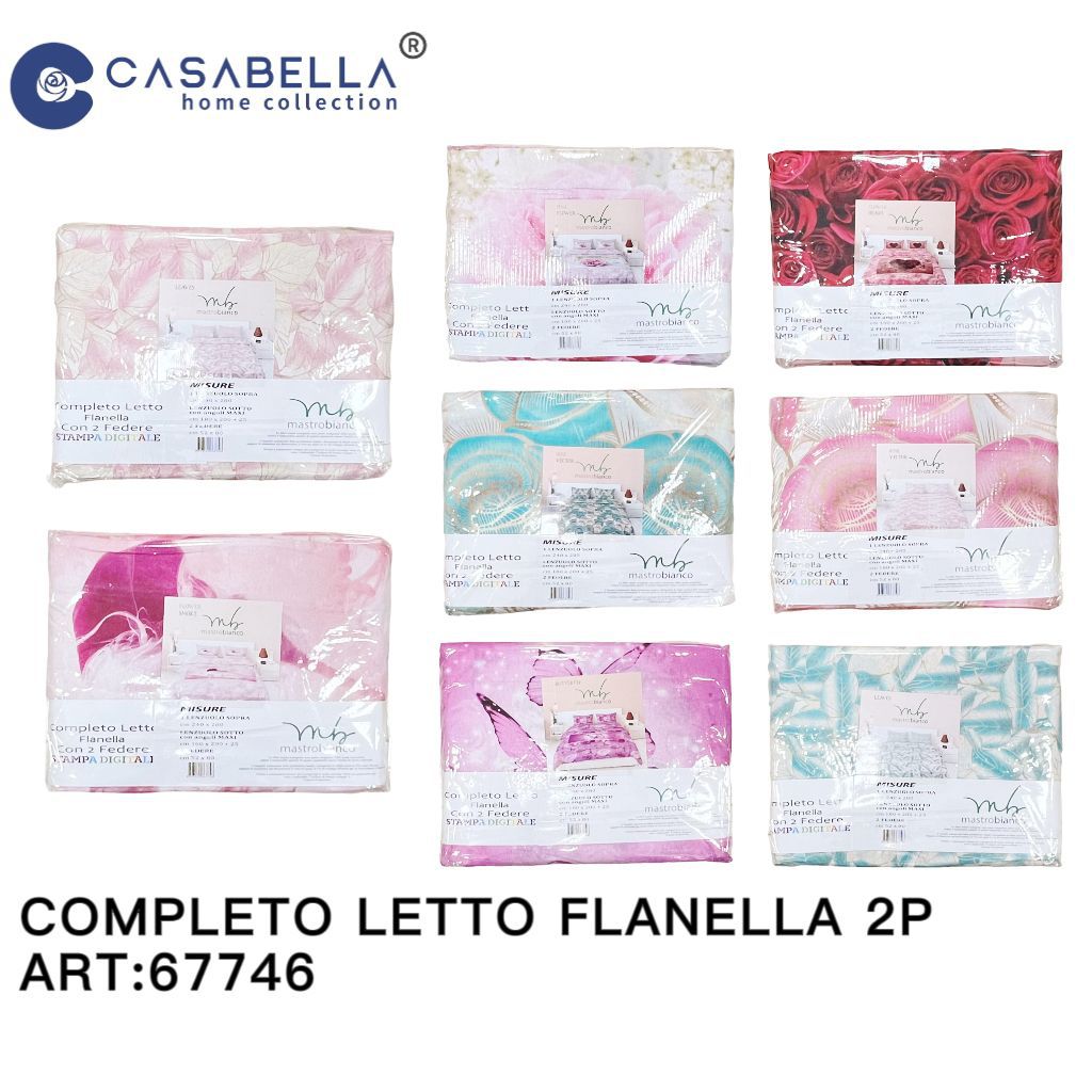 Completo Letto 1P Flanella 2P