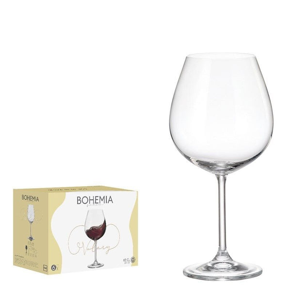 BOHEMIA 6 CALICE VOLARY VETRO 65CL