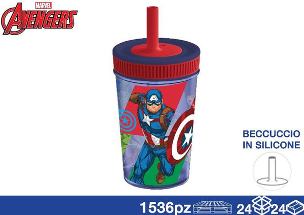 Tazza, bicchiere o borraccia – BICCHIERE C CANNUCCIA 420ML AVENGERS EOL01862
