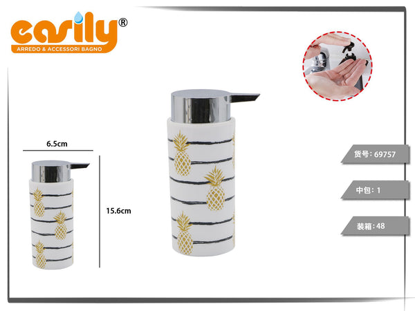 Dispenser cilindrici decorati con pulsante largo